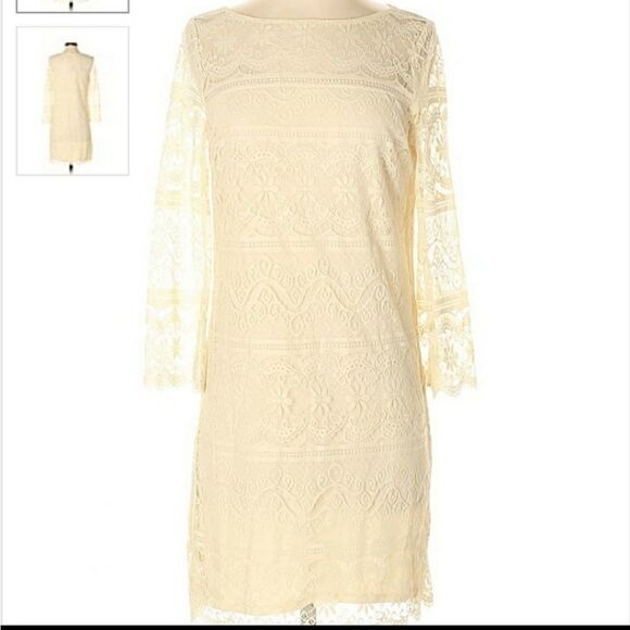 Max Studio Lace Shift Dress - Picture 1 of 8